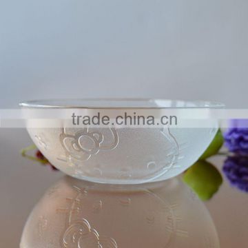 High quality Christmas glass type glass bowl with kitty