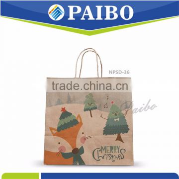 NPSD-36 Merry Xmas Handbag with handle Professional manufacturer for xmas day Free sample