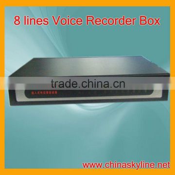 8 lines box call voice recorder /usb call recorder box