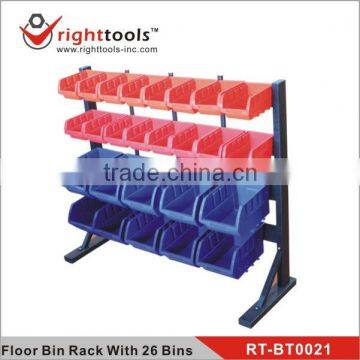 Floor Bin Rack with 26 Bin