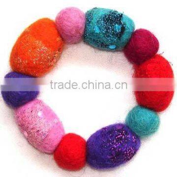 handmade felt bracelet