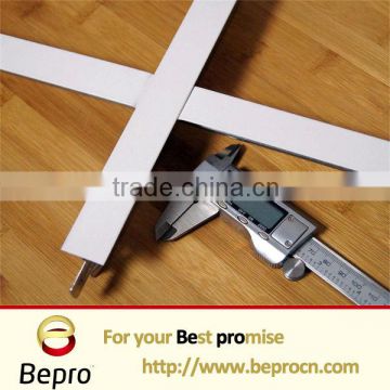 White flat end alloy t bar suspended ceiling grid