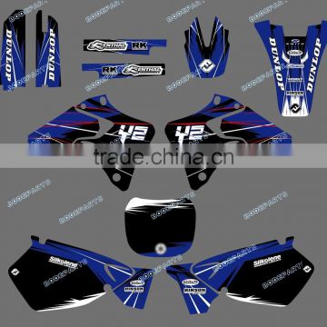 New Style TEAM GRAPHICS&BACKGROUNDS DECALS STICKERS Kits for YAMAHA YZ125 YZ250 1996-2001DST0022