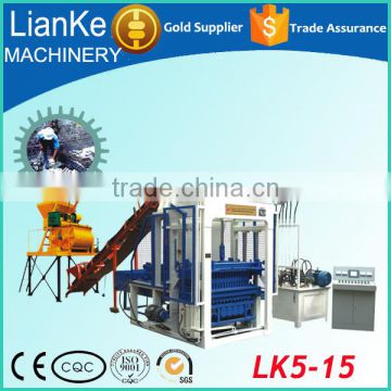 LK5-15 fully automatic Fly Ash brick machine complete production line with low prcie