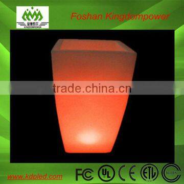 High quality illuminated plastic led light pot