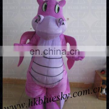 made by hands purple dragon mascotte costumes