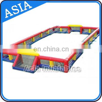 Customized indoor and outdoor inflatable soap soccer field for football playing