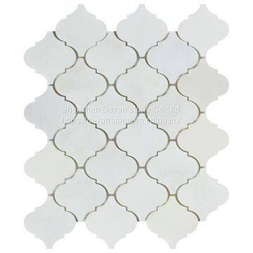 china white marble wall mosaic tile for bathroom