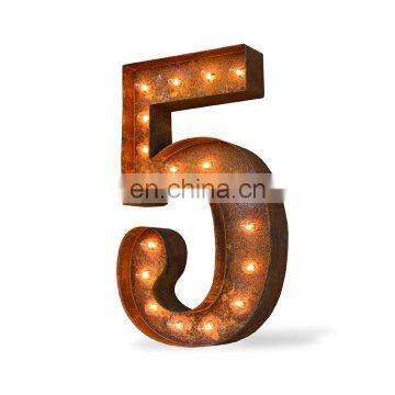 Hot Sale corten steel laser cut metal 3d sign letters for decoration