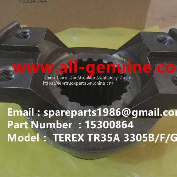 TEREX 15300864 INPUT YOKE TR35A 3305F 3305G 3305K 3305B OFF HIGHWAY RIGID DUMP TRUCK MINING HAULER TRANSMISSION