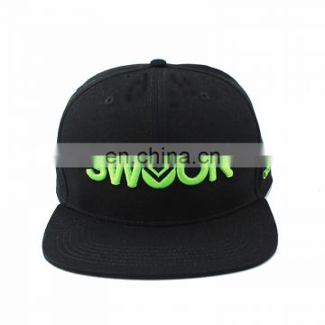 Classic Neon Embroidery Logo 6 Panel Snapback Cap by Aungcrown