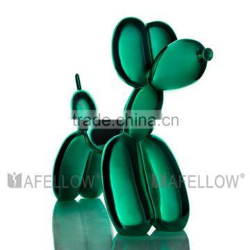 glitter balloon green chorme animal mannequins
