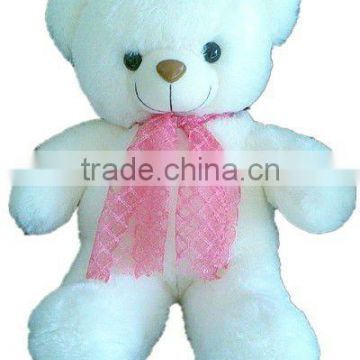 Big soft plush white bear stuffed toy