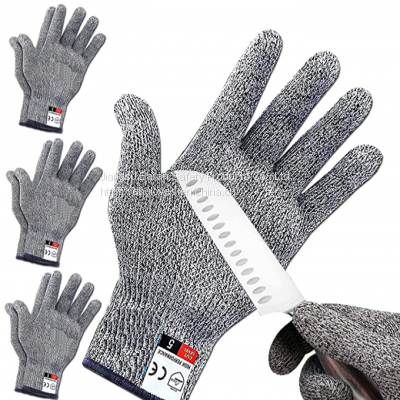 Breathable Cheap Price Level 5 Cut Resistant Gloves Kitchen Restaurants Sharps and Safety Protection Gloves