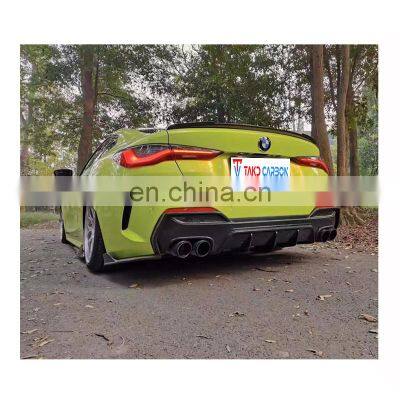 Latest Trend Customized Auto Accessories 3k Twill Automatic Light Carbon Rear Spoiler for BMW 430 G22