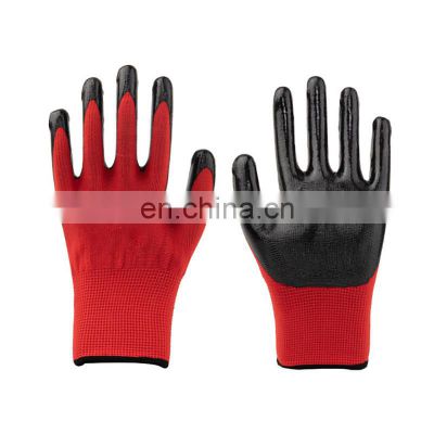 Hot Sale Custom Latex Coated  Polyester Knit Anti-static Anti Slip Grip Heavy Duty Working  Protective Gloves