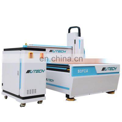 High speed PVC MDF wood plastic engraving cutting cnc router machine with ccd camera