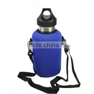 outdoor sports, neoprne bottle solder with carrying strap and lanyard