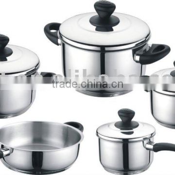 stainless steel cookware 9 pcs (S-A1919-T9)