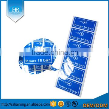 High Quality Strong Self-adhesive Synthetic Paper Label Electric Socket Sticker