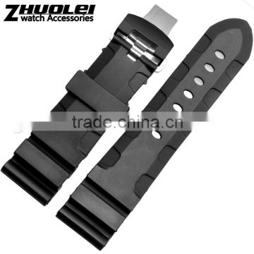 24|26mm silicone strap watch with fashionable buckle Wholesale 3PCS