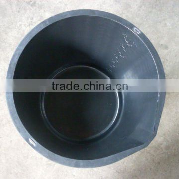 14L recycled plastic bucket with lip
