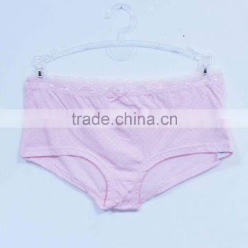 China children's underwear factory 100% cotton dot girls stylish underwear