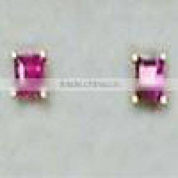 Ear Ring With Ruby