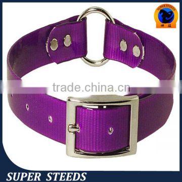 Top quality hot selling luminous TPU dog collar with a center ring