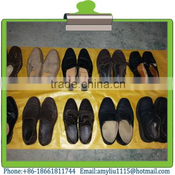 High quality used shoes men leather shoes