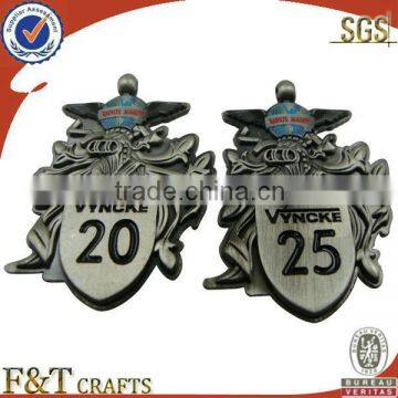 High quality custom 3d embossed die cast medal military