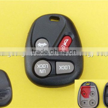 3+1buttons replacement remote key case for GM car key blank