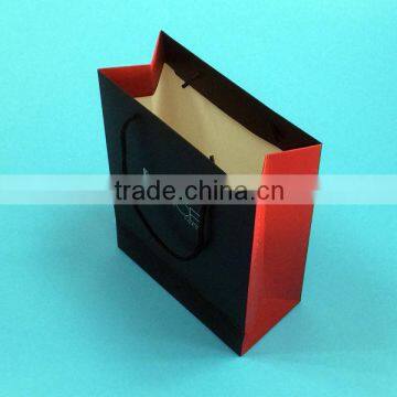 printing paper bag in china, cmyk color, 350gsm C1S paper with film lamination