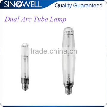 China Top 3 Manufacturer Hydroponics 1000w MH HPS Dual Arc Tube Bulb