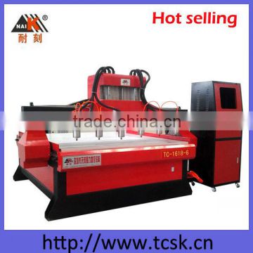 Hot-sale high quality multiple spindles pvc board engraving machine