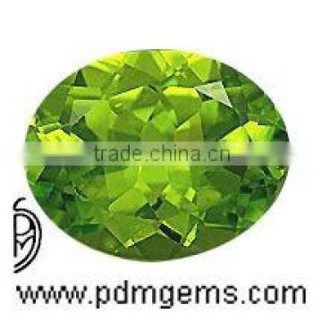 Peridot Semi Precious Gemstone Oval Cut For Diamond Pendant From Manufacturer/Wholesaler