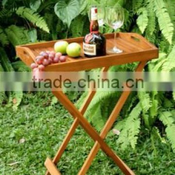 Folding Standing Tray for outdoor furniture