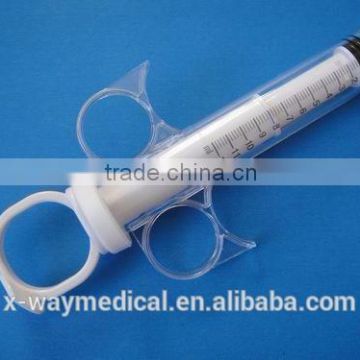 Medical Contrast medial with luer lock connector three 3-ring syringe, control syringes