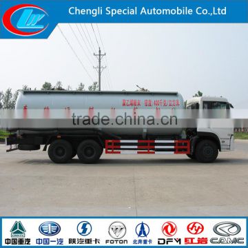 6*4 bulk powder material truck 30cbm bulk unloading truck tri-axle bulk powder tanker truck bulk tanker cement carrier sale
