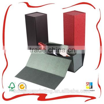 2015 hot sale high quality foldable wine box for packaging