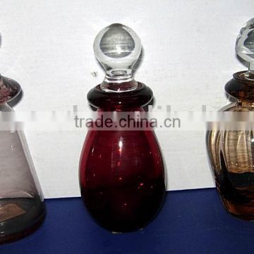 COLORED GORGEOUS GLASS OIL BOTTLE