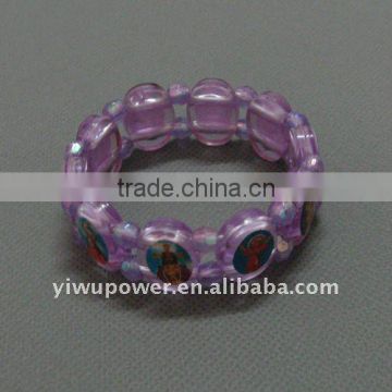 Purple acrylic jesus bracelet