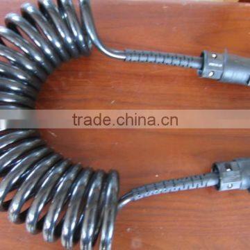 Truck van 7 core 8 core coiled cable strong pull force