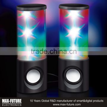 White&Black USB Powered Multi-color LED Stars Music Mini LED Dancing Bluetooth Speaker