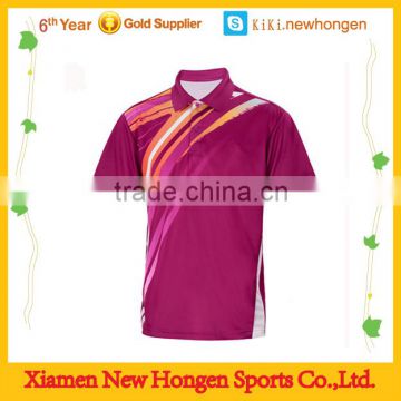 100% customized, design color, quality guarantee badminton jerseys