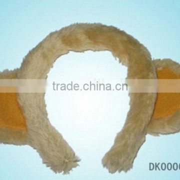 14*19CM Fancy Plush knitted Hair Bands for Winter-Monkey