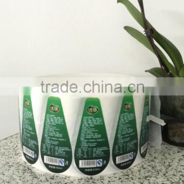 Direct manufacture rolling vinyl material bottle printed labels self- adhesive stickers