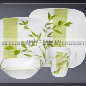 20pcs Square Shape Dinner Service Sets Ceramic