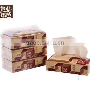 Virgin wheat straw pulp soft and safe facial tissue paper