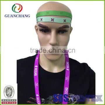 custom high quality hairband non slip men headband